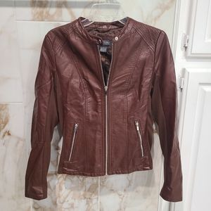 Kenneth Cole Reaction Faux leather jacket size M